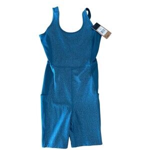 The North Face Women's Size Small Blue Coral‎ Dune Sky Rompers Ribbed $100 NWT